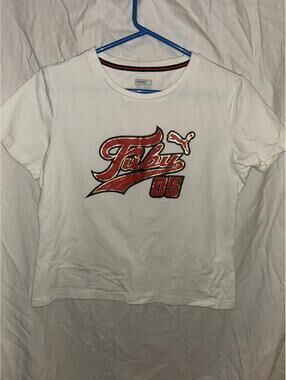 Fubu x Puma Collab Vintage Cropped Tee Size XL